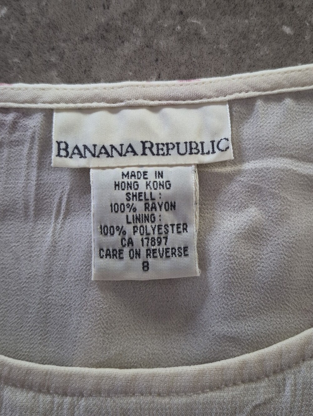 Vintage Banana Republic Cream Maxi Wrap Dress with Pink Floral Motif - Picture 3 of 13
